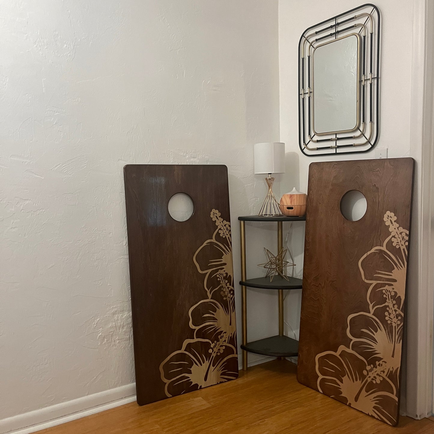 Cornhole Boards - Aloha Hibiscus