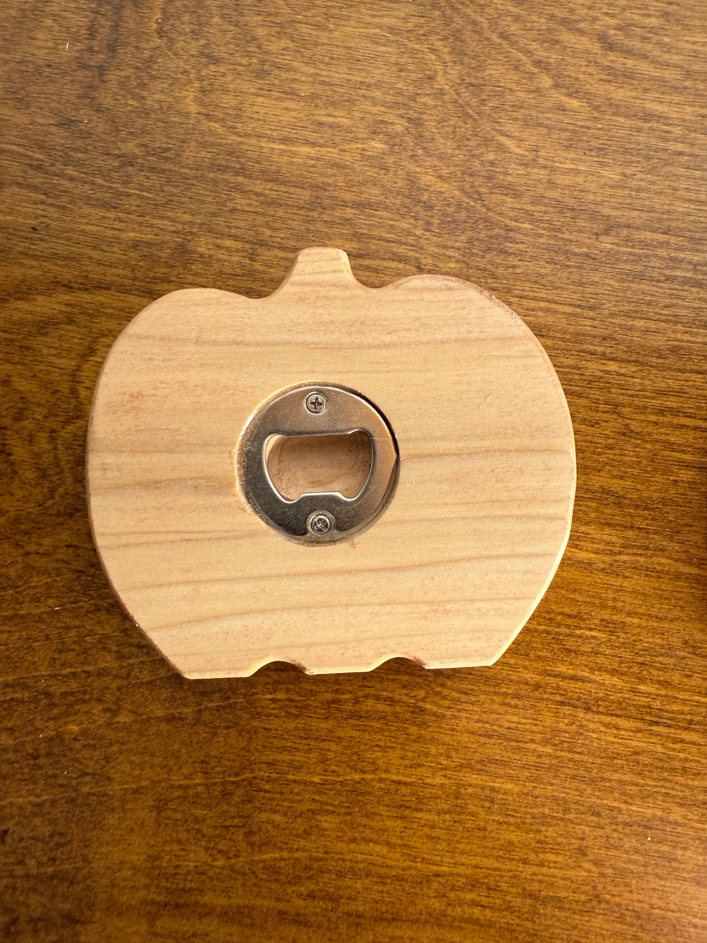Wooden Bottle Opener | Apple or Pumpkin Shape