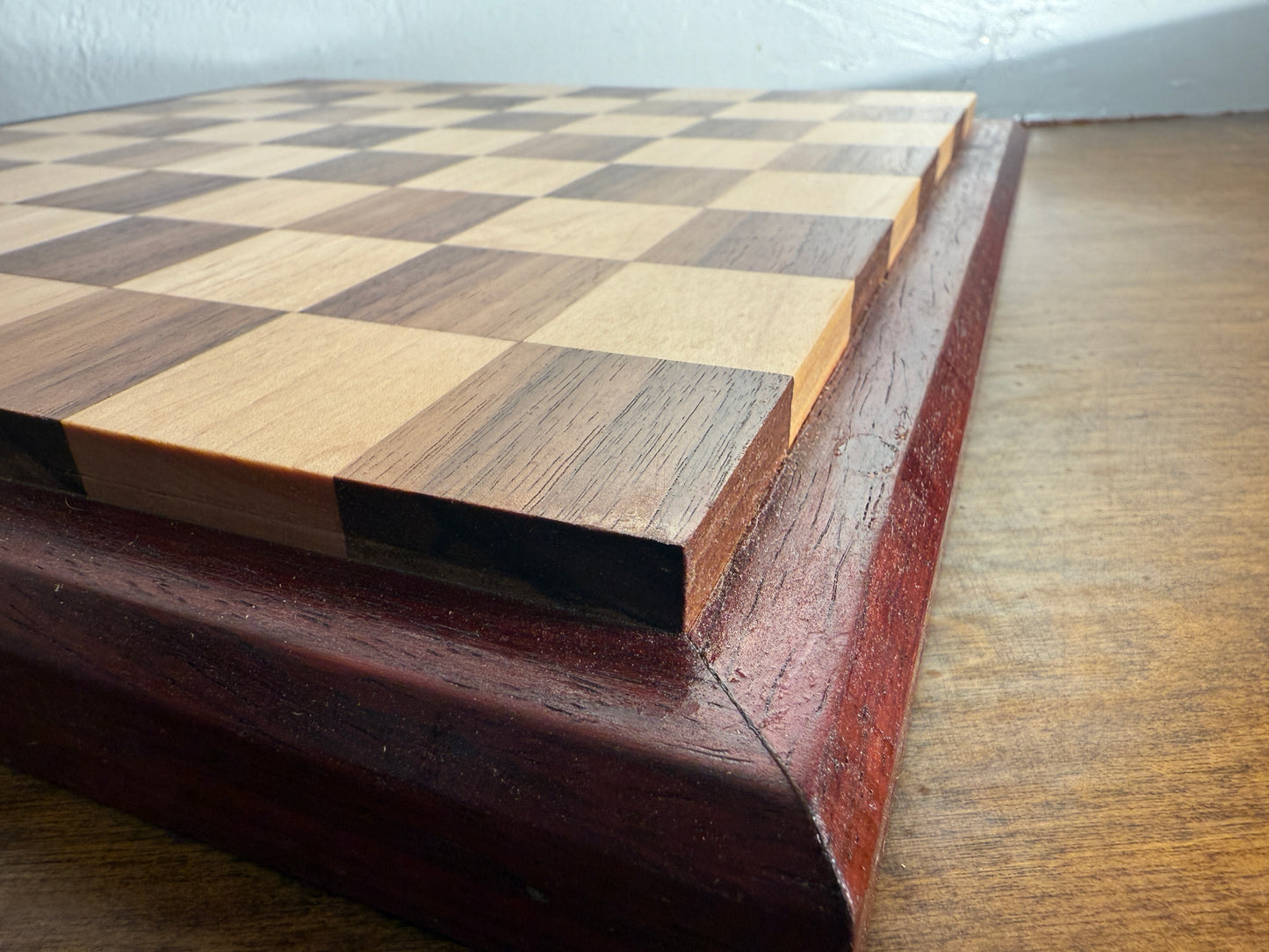 Chess Board: Maple & Walnut - You Think It’s A Game?