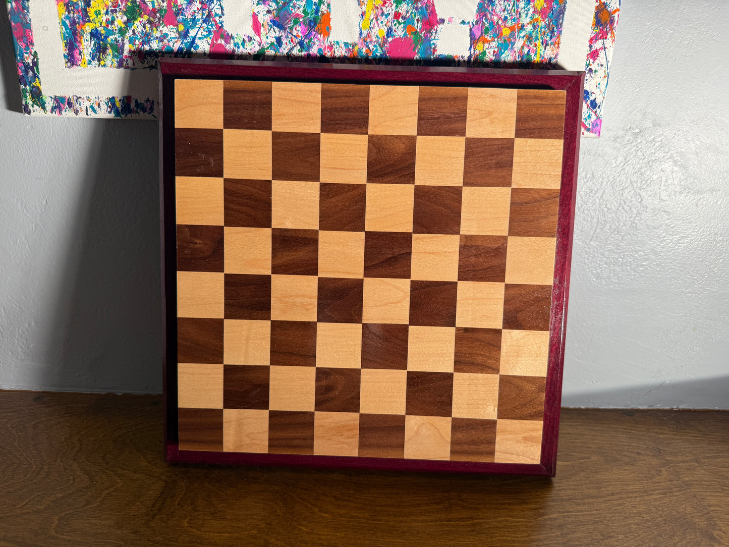 Chess Board: Maple & Walnut - You Think It’s A Game?