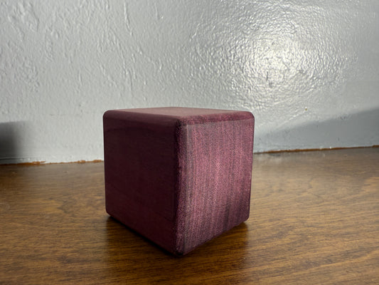Cube Bottle Opener - Purpleheart