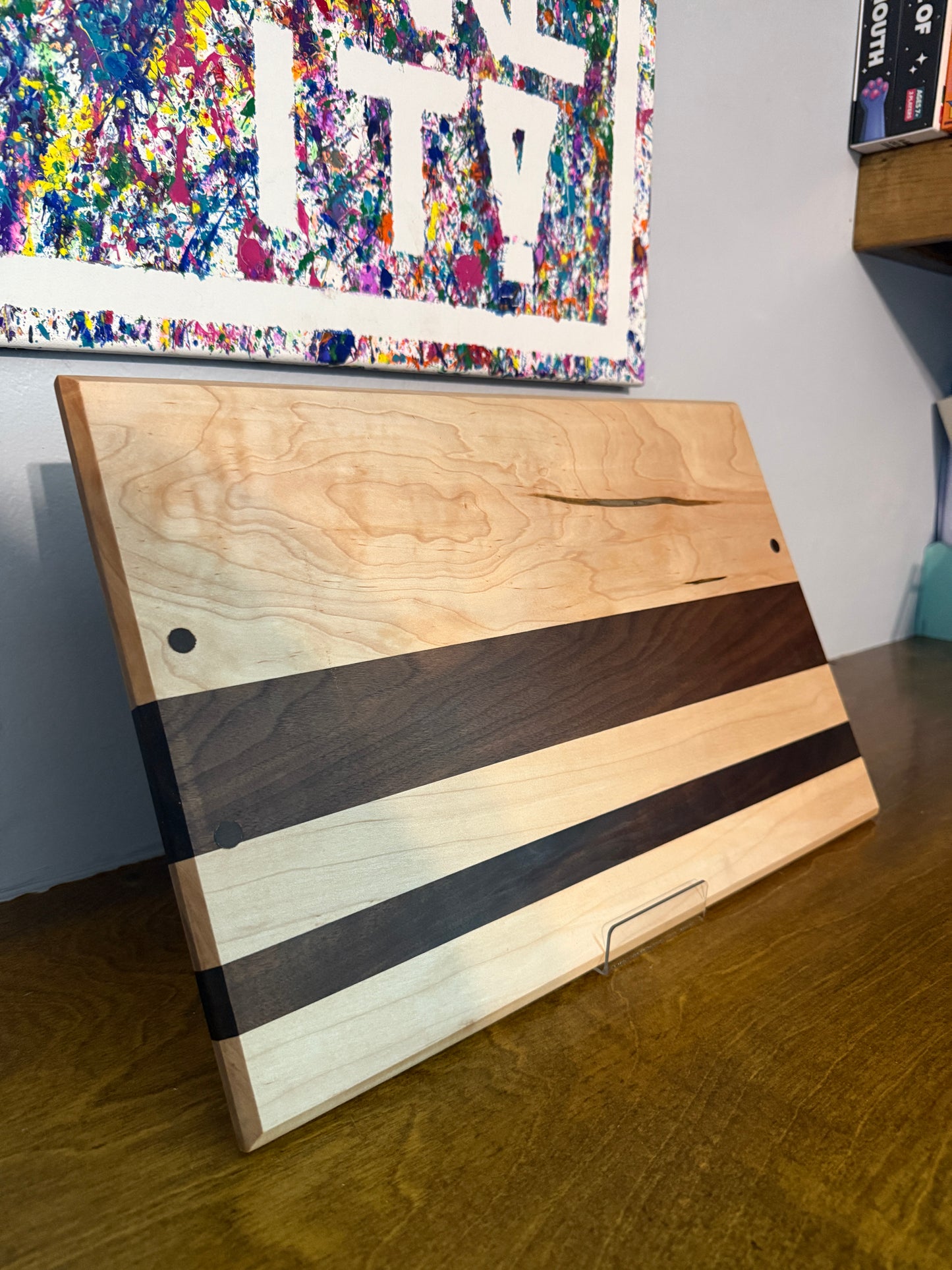 Charcuterie Board - Maple and Walnut (18" x 12")
