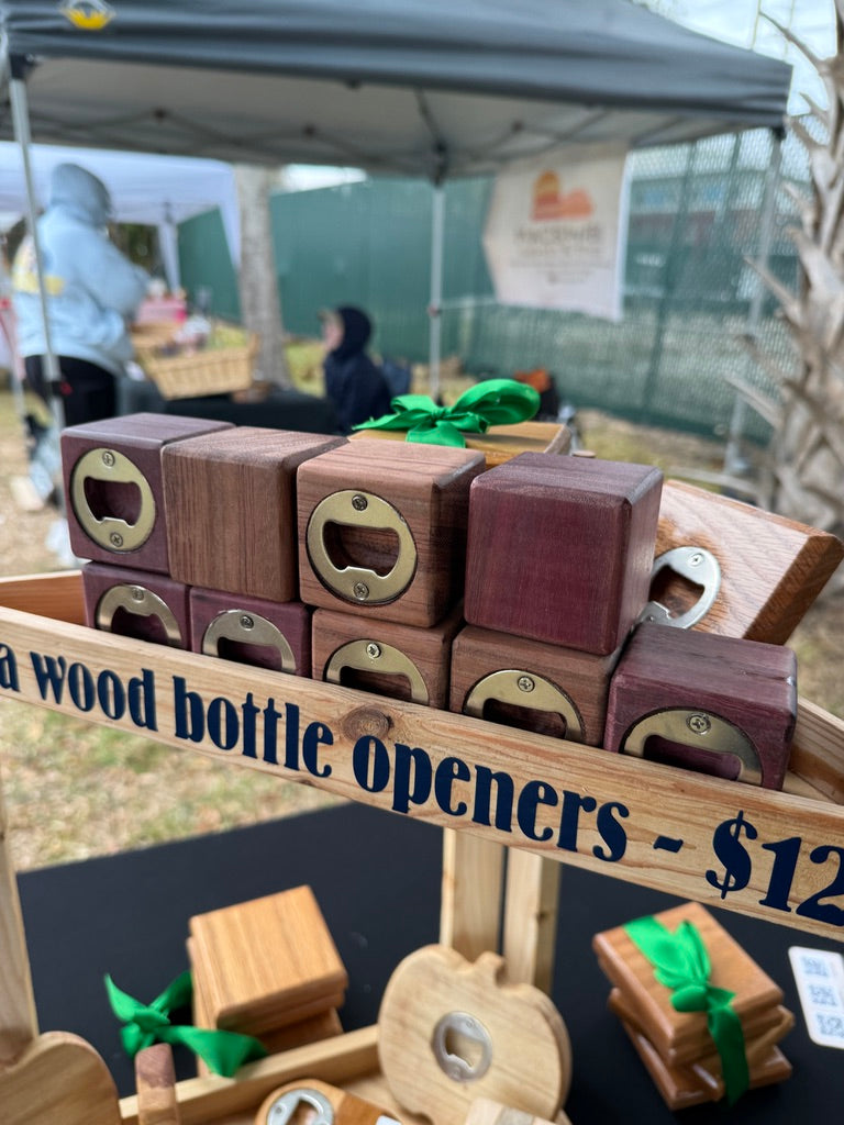Cube Bottle Opener - Bubinga