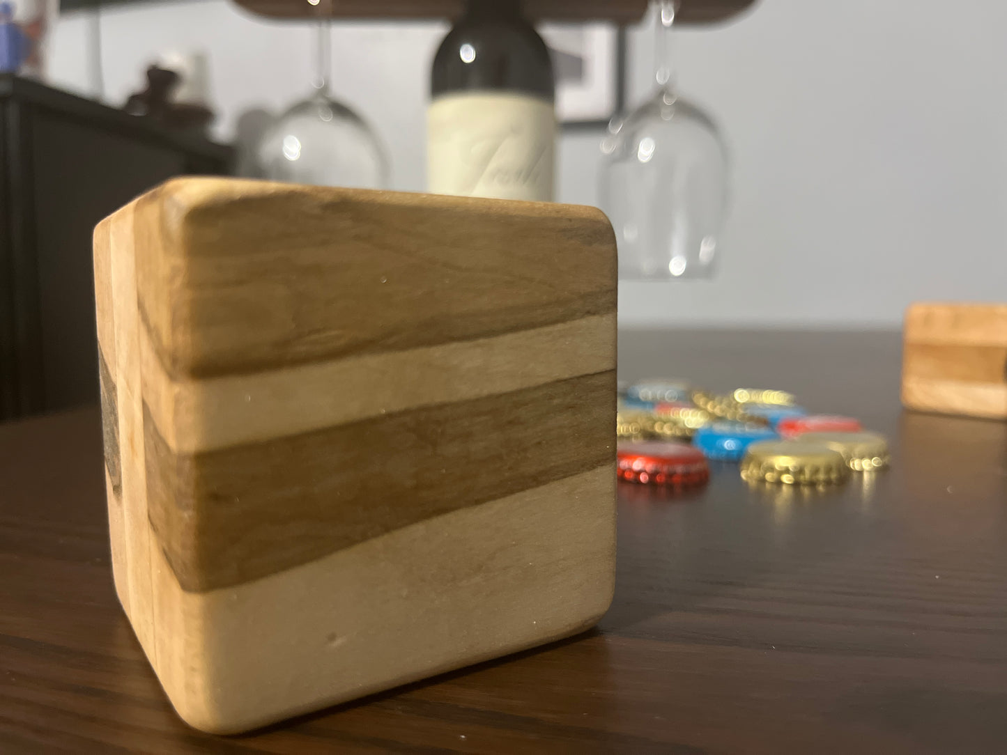 Cube Bottle Opener - Ambrosia Maple