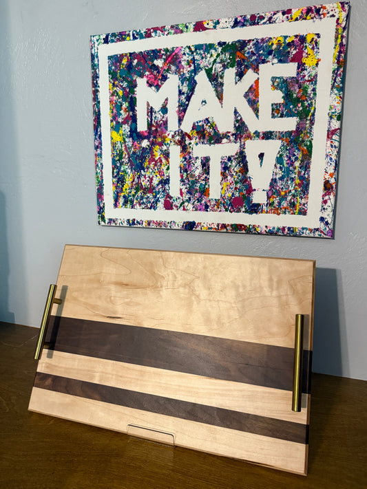 Charcuterie Board - Maple and Walnut (18" x 12")