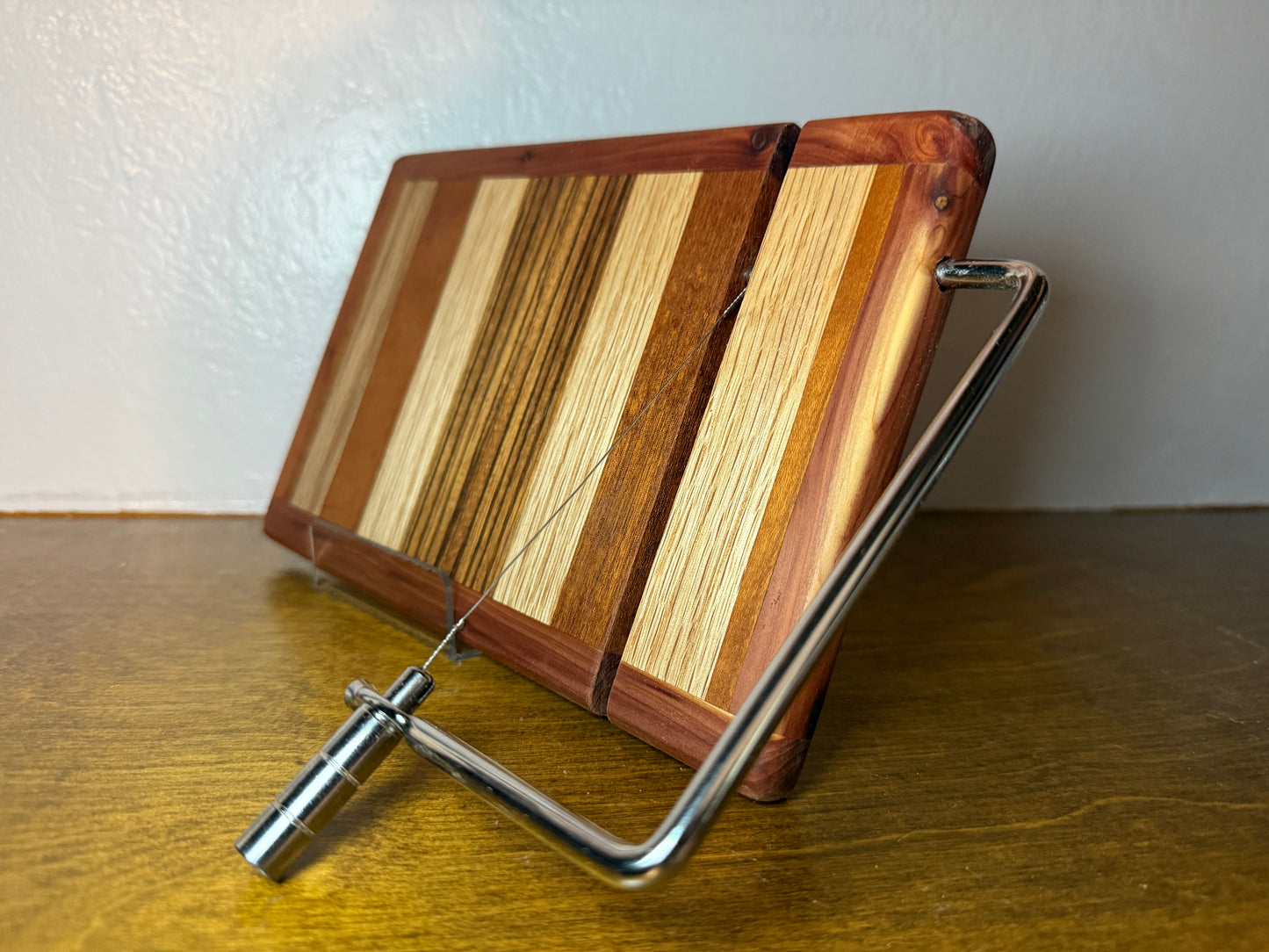 Cheese Slicer - Various Hardwoods with a Cedar Border